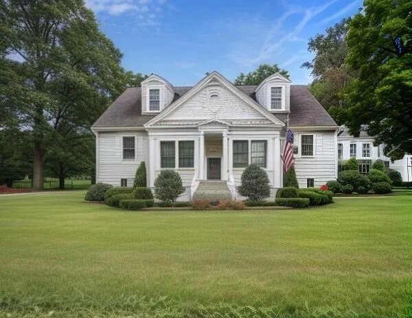HVAC Greensboro, MD (White two-story house with dormer windows) - U.S. Heating & Air HVAC Greensboro, MD (White two-story house with dormer windows) - U.S. Heating & Air