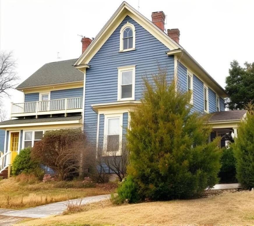 HVAC Service in Vienna, MD (a blue 2-story house) - U.S Heating & Air HVAC Service in Vienna, MD (a blue 2-story house) - U.S Heating & Air