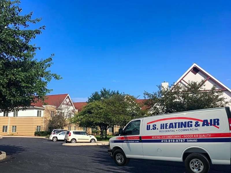 Queenstown HVAC (Service Van on the foreground) | U.S. Heating & Air